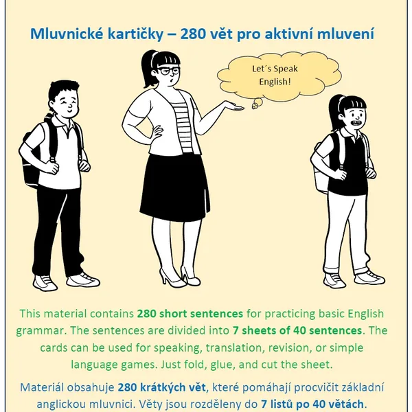 English Speaking Cards