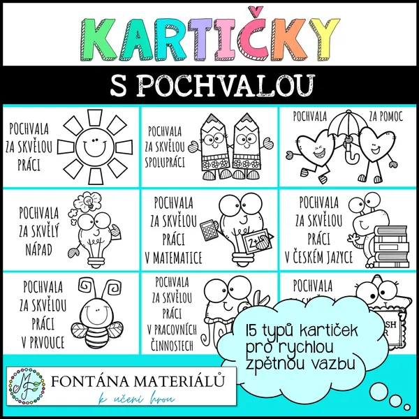 KARTIČKY S POCHVALOU
