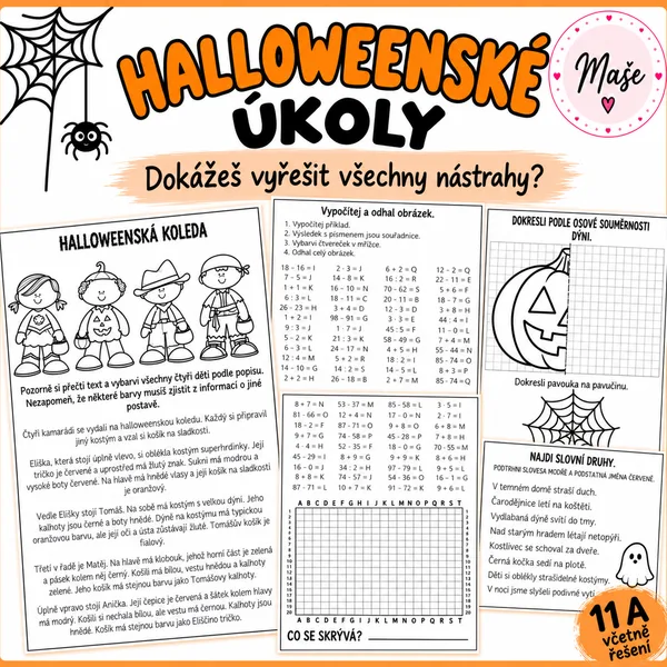 Halloweenské luštění 3. třída