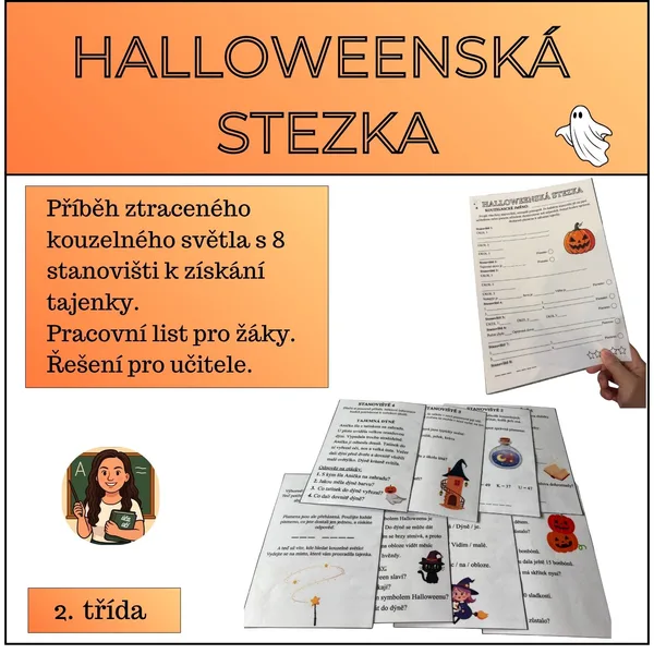 Halloweenská stezka- 2. třída
