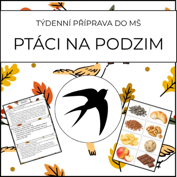 Ptáci na podzim: týdenní příprava do MŠ