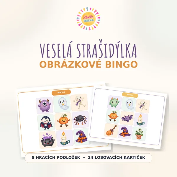 Veselá strašidýlka - obrázkové bingo