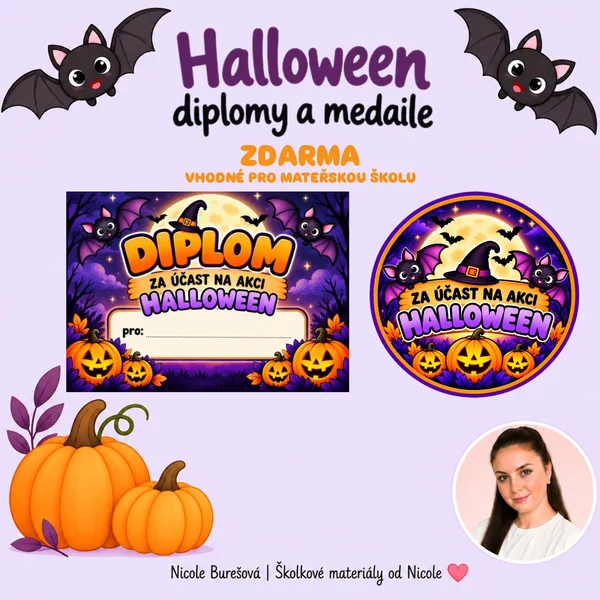 Halloween - diplomy a medaile