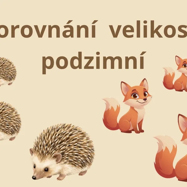 Porovnání velikosti – Podzim