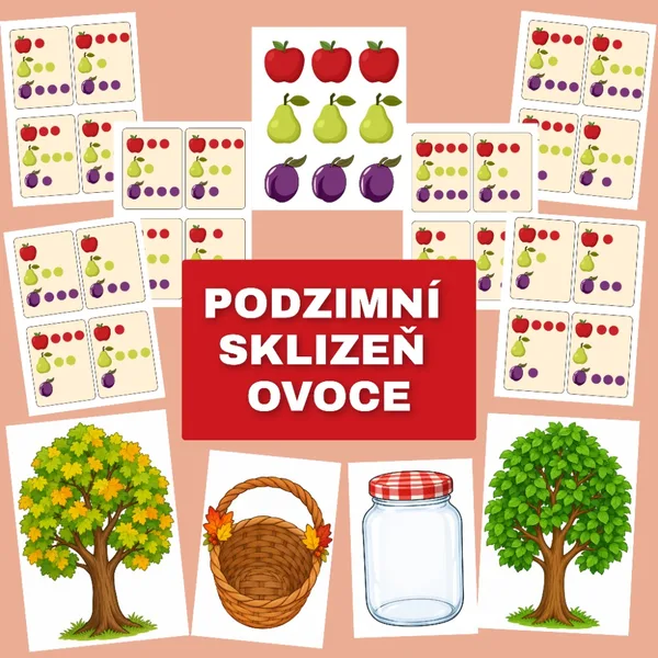 PODZIMNÍ SKLIZEŇ OVOCE - Didaktická hra