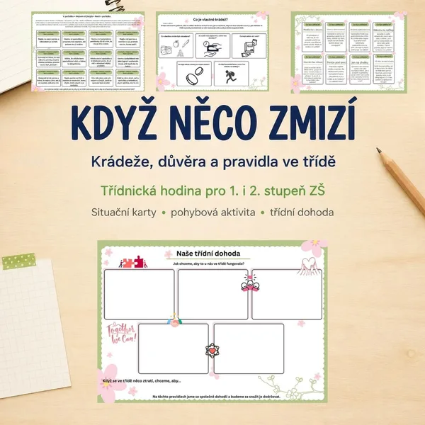 Když něco zmizí – krádeže, důvěra a pravidla ve třídě