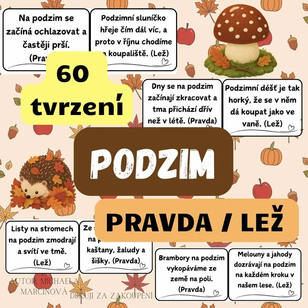 PODZIM - pravda/lež