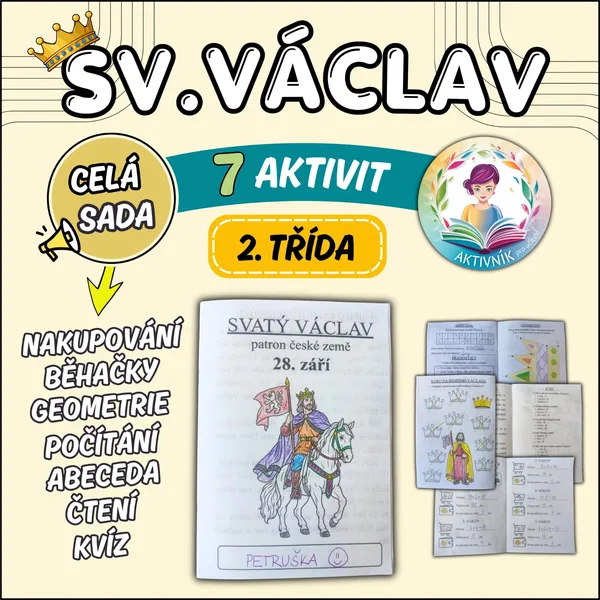 SV. VÁCLAV - sešit 7 aktivit pro 2. třídu