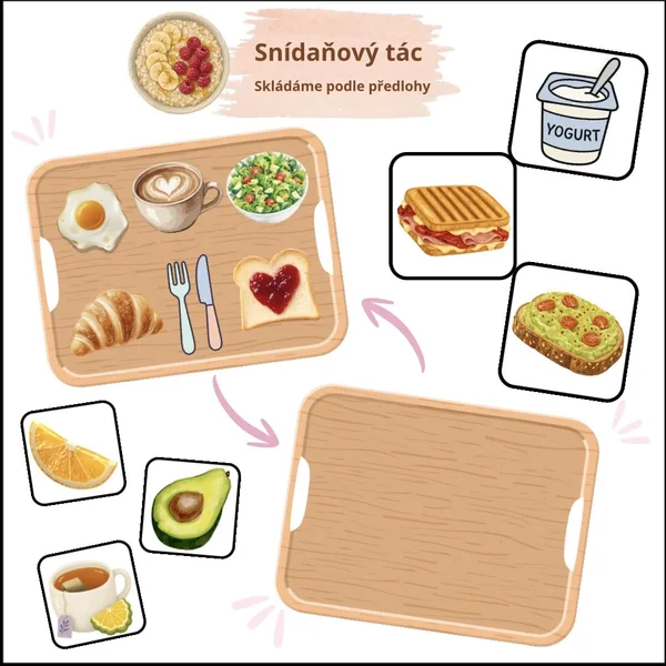 Snídaňový tác - zrakovka