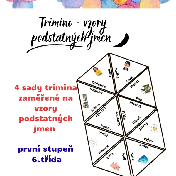 Trimino-vzory podstatných jmen