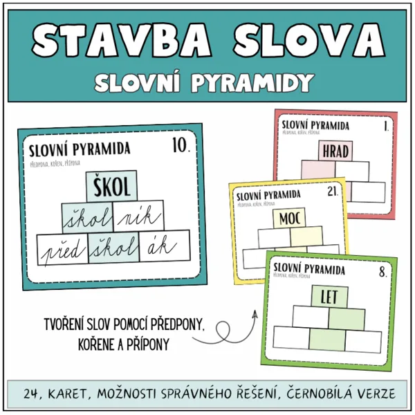Stavba slova - slovní pyramida