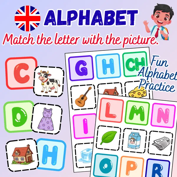 Alphabet – Memory Game | Anglická abeceda – pexeso v angličtine