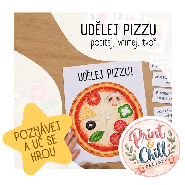UDĚLEJ PIZZU! 🍕Hravá aktivita s ingrediencemi, objednávkami a úkoly