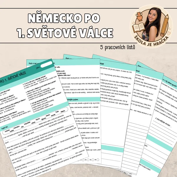 Německo po 1. světové válce - pracovní listy