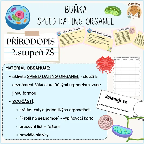 Buňka - aktivita: SPEED DATING ORGANEL