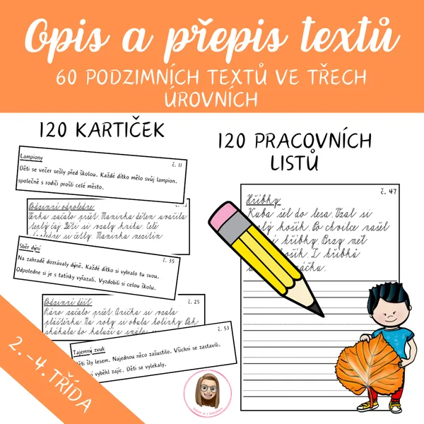 PODZIM - opis a přepis textů
