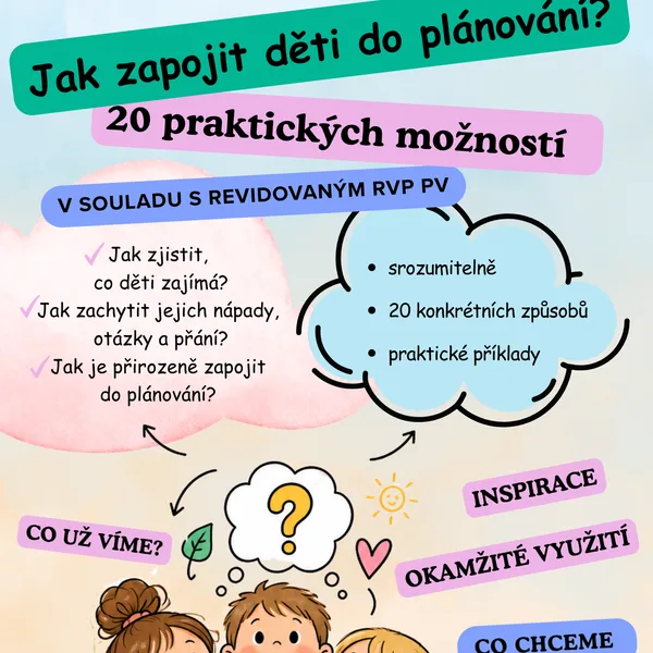 Jak zapojit děti do plánování v MŠ | 26 praktických tipů | RVP PV