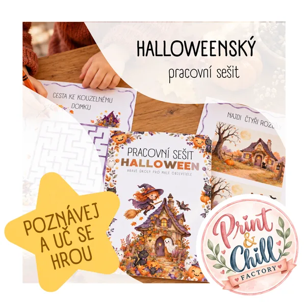 HALLOWEEN – pracovní sešit pro malé objevitele🎃