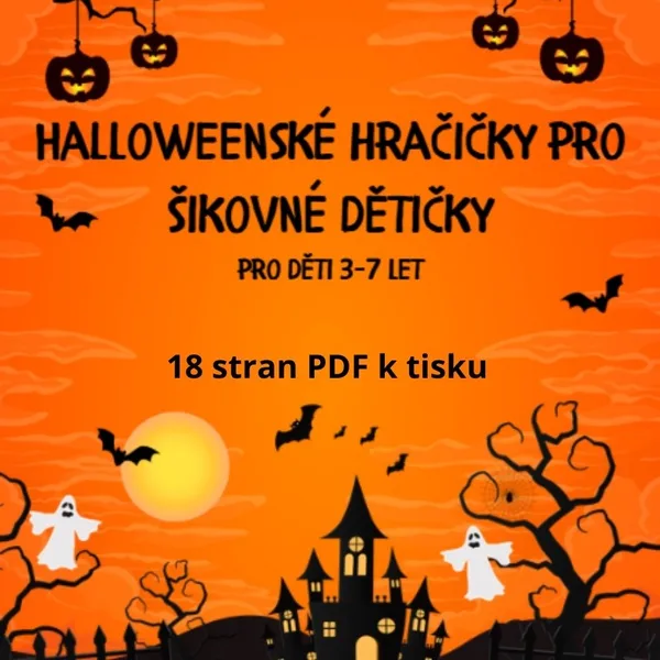 Halloweenské hračičky pro šikovné dětičky - pracovní listy