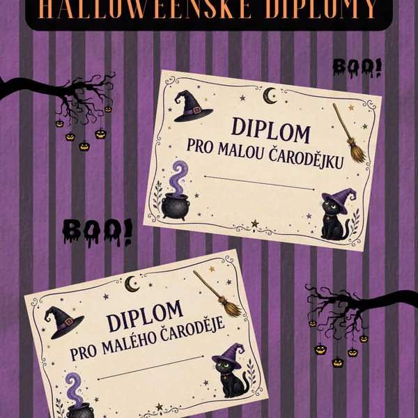 Halloweenské diplomy🎃👻