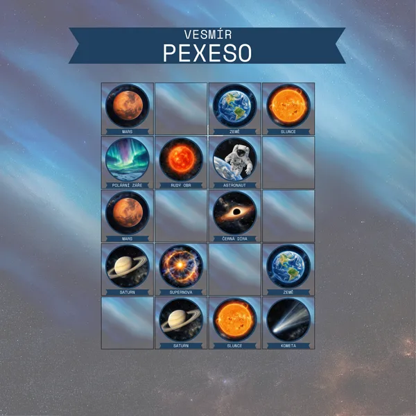 Vesmír - pexeso