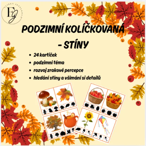 Podzimní kolíčkovaná - stíny