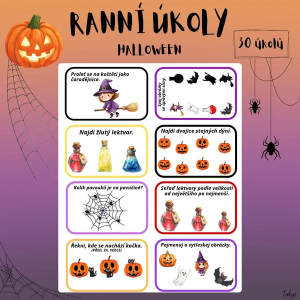 Ranní úkoly Halloween