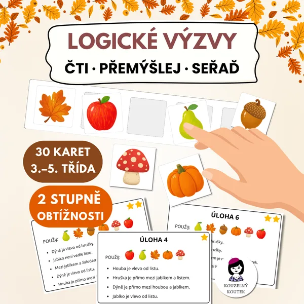 Podzimní logické výzvy | Logika | Dedukce | Čtení s porozuměním | Indície
