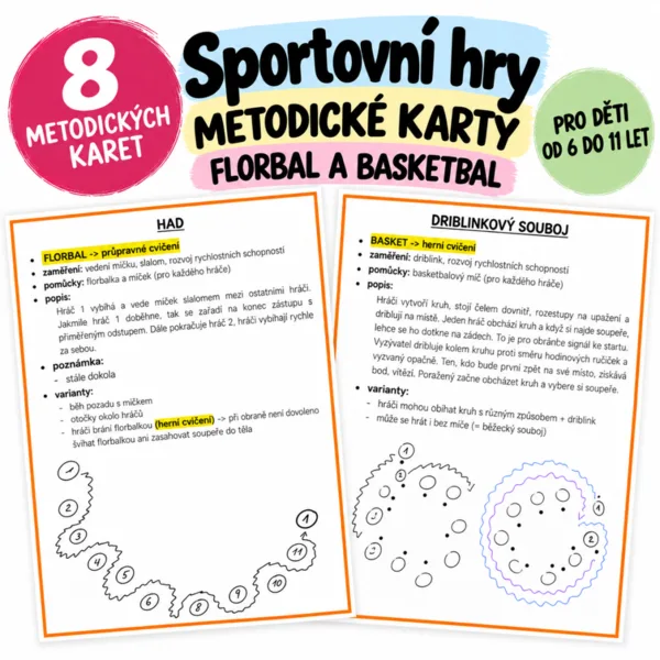 Sportovní hry - metodické karty