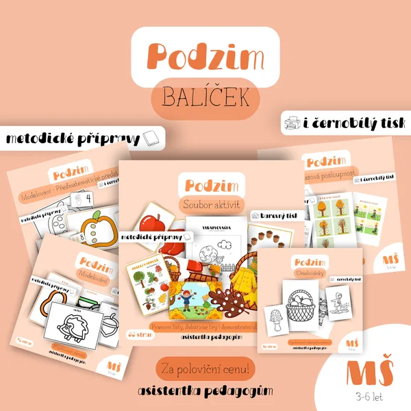 Podzim - Balíček 5 materiálů