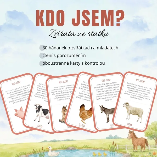 KDO JSEM? Zvířata ze statku