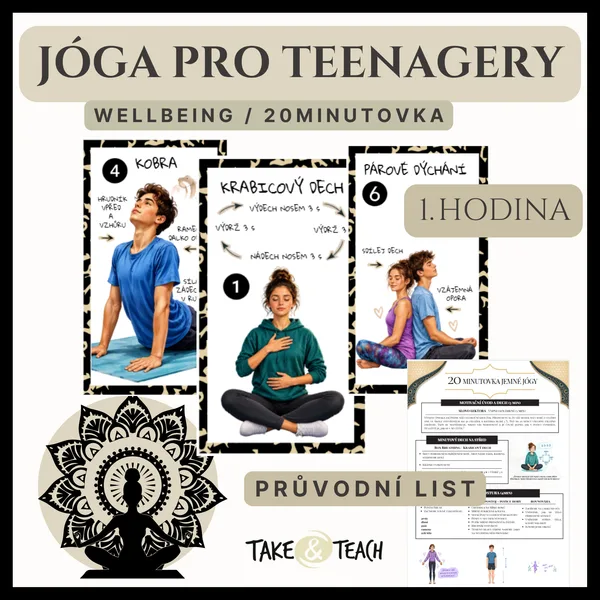 JÓGA pro teenagery • wellbeing • kroužek jógy • psychohygiena • výchova ke zdraví