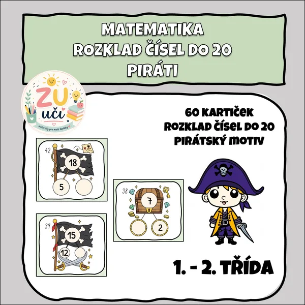 Rozklad čísel do 20 - Piráti