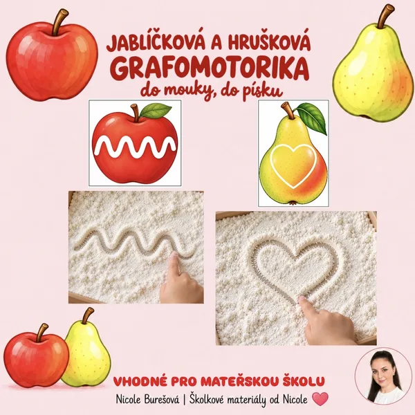 Jablíčková a hrušková grafomotorika