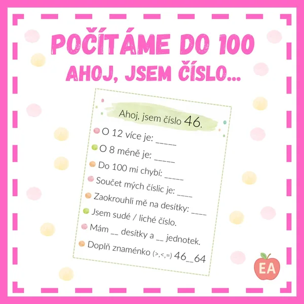 Ahoj, jsem číslo...(do 100)