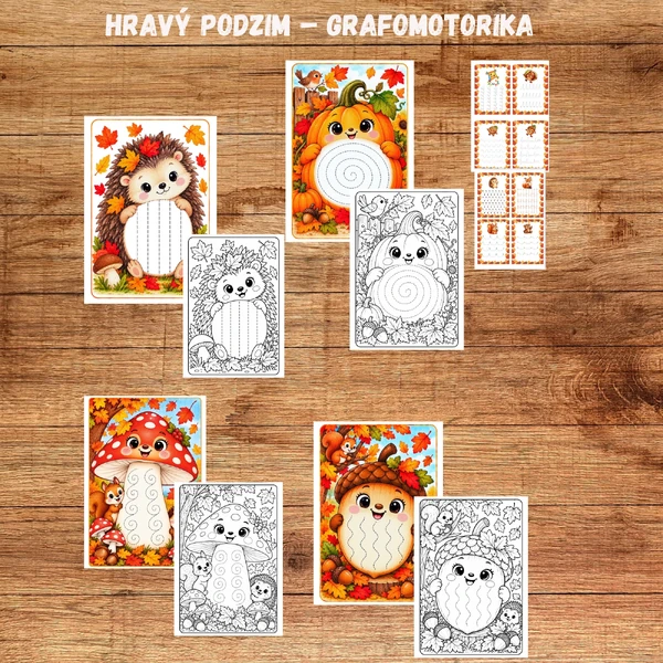Hravý podzim – grafomotorika
