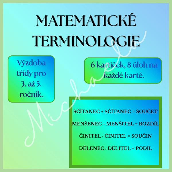 Matematické terminologie do 1000