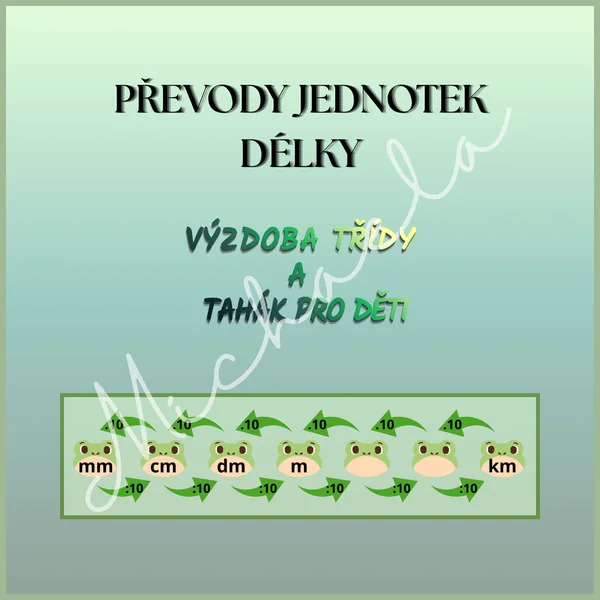 Jednotky délky - převody pro 3. - 5. ročník