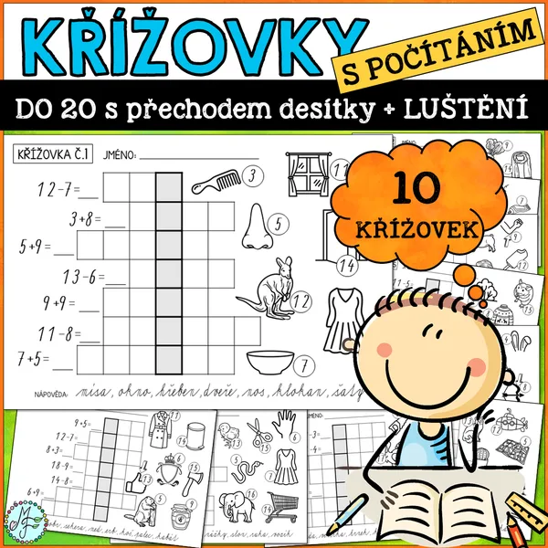 KŘÍŽOVKY S POČÍTÁNÍM (do 20 s přechodem)