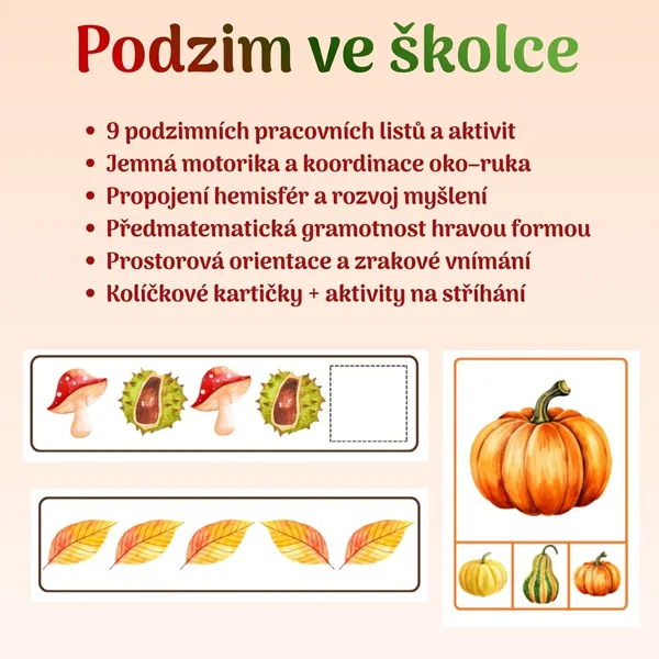 Podzimní aktivity ve školce