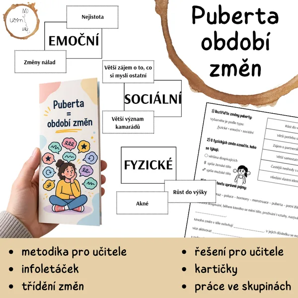 Puberta období změn (metodika, brožurka, kartičky)