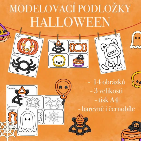 Modelovací podložky - Halloween
