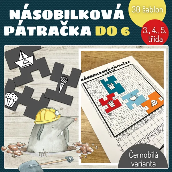 Násobilková pátračka do 6