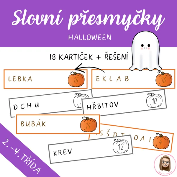 HALLOWEEN - slovní přesmyčky