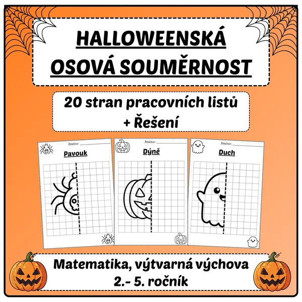 Halloweenská osová souměrnost