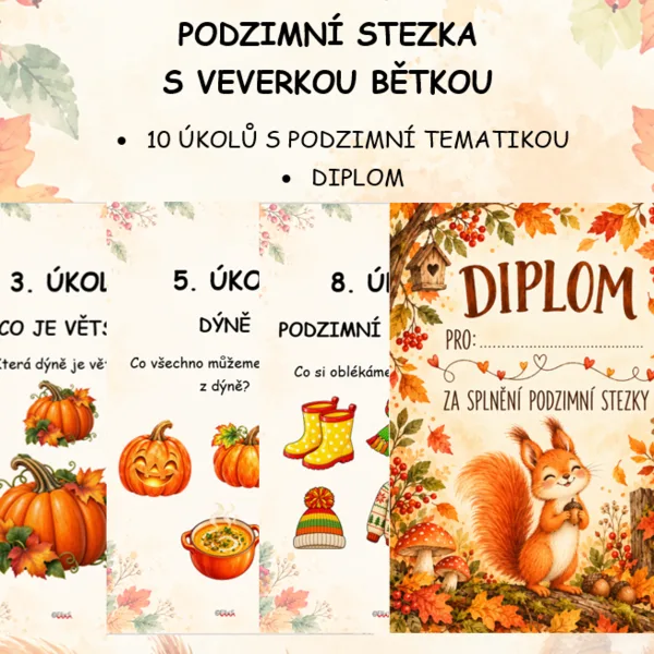 Podzimní stezka s veverkou Bětkou