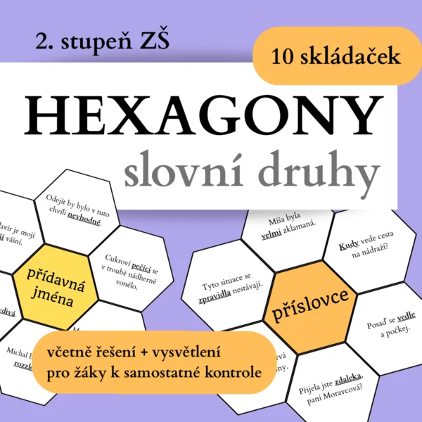 Hexagony - slovní druhy