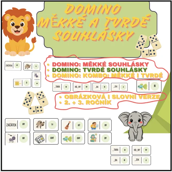 Domino: Měkké a tvrdé souhlásy