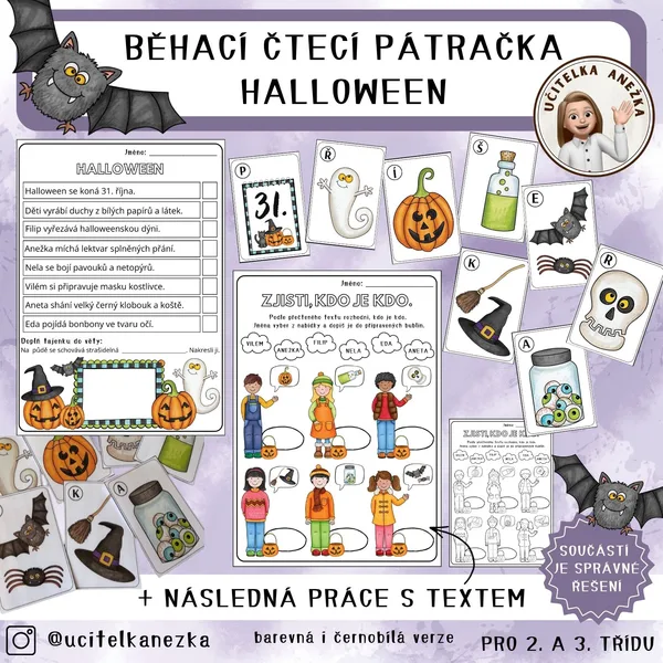 HALLOWEEN - BĚHACÍ ČTECÍ PÁTRAČKA
