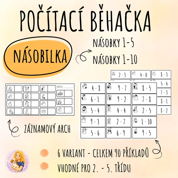 Počítací běhačka - Násobilka